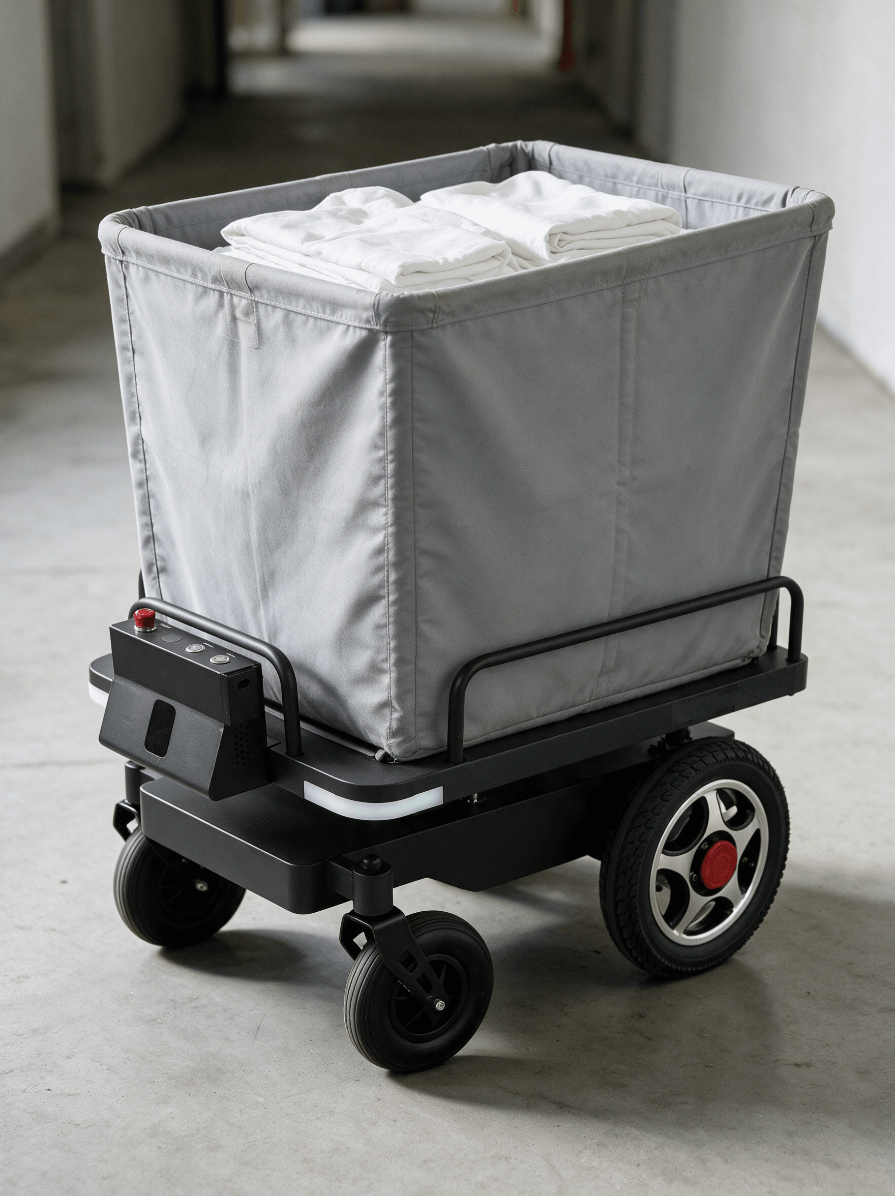 AMT100 configured as a laundry cart