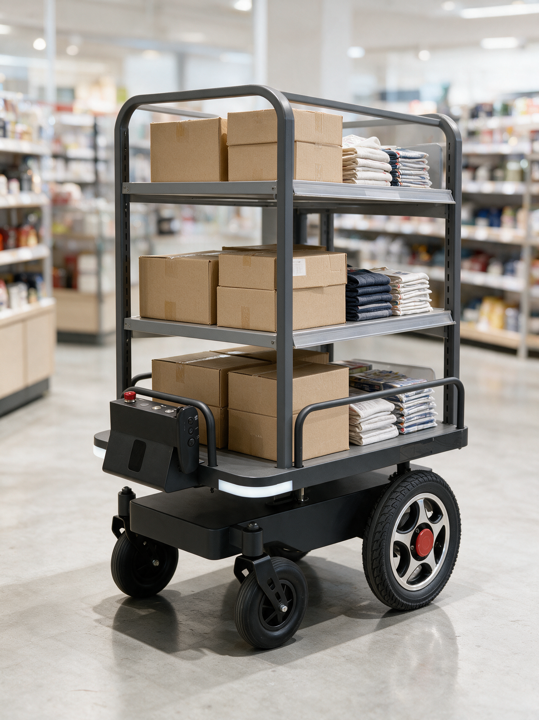 AMT100 configured as a retail supermarket shelf
