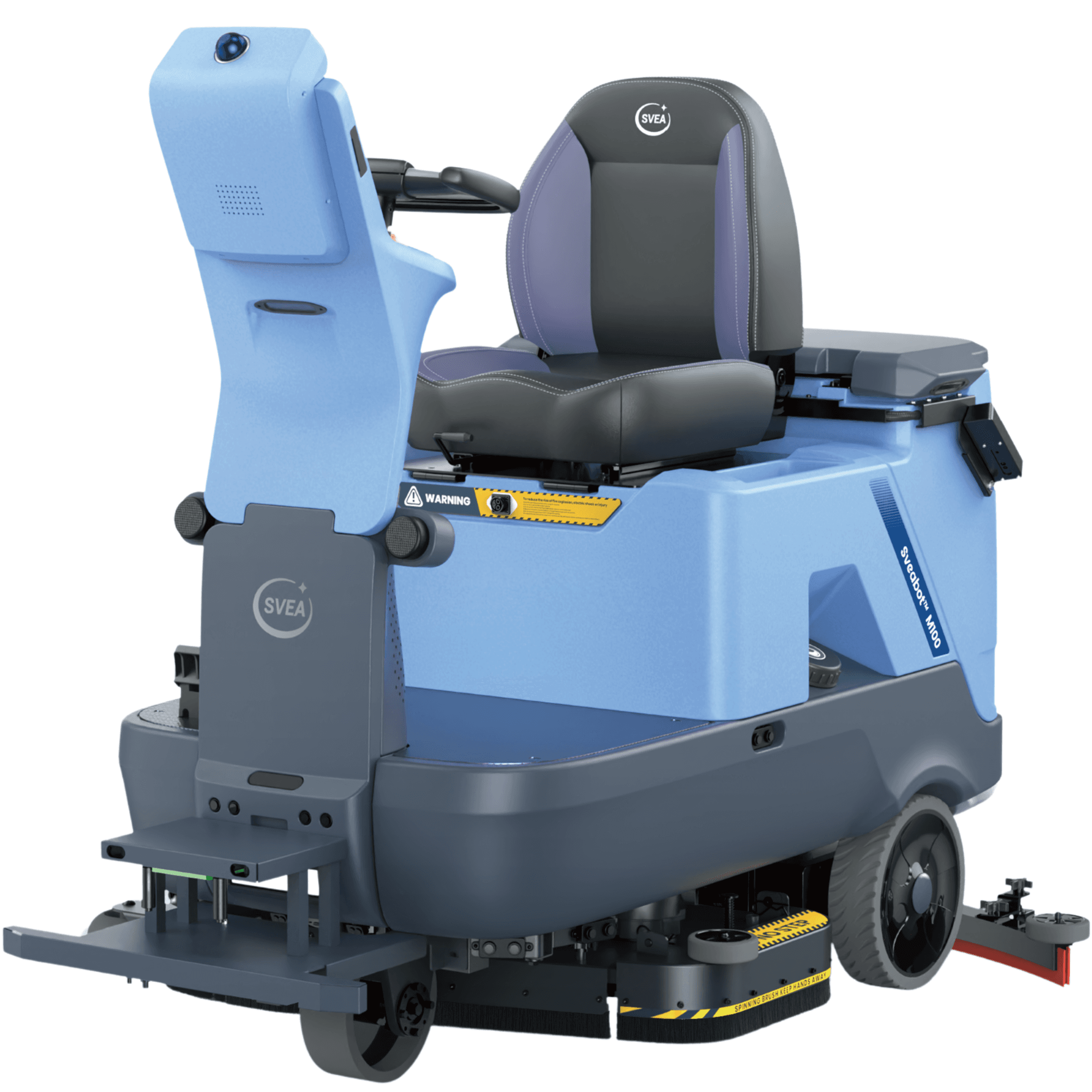 Sveabot M100E ride-on autonomous floor scrubber