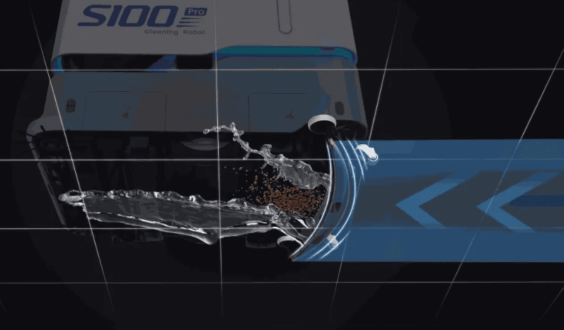 Diagram of the Pro R's suction squeegee